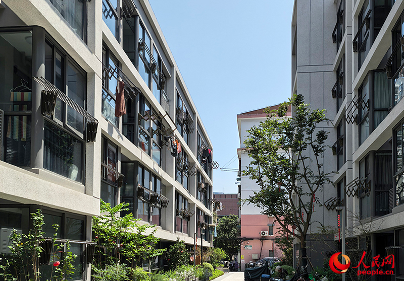 焕新后的市民新村。人民网记者 唐小丽摄