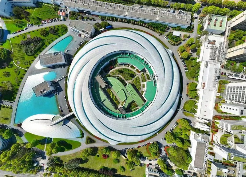 俯瞰上海光源。中国科学院上海高等研究院供图